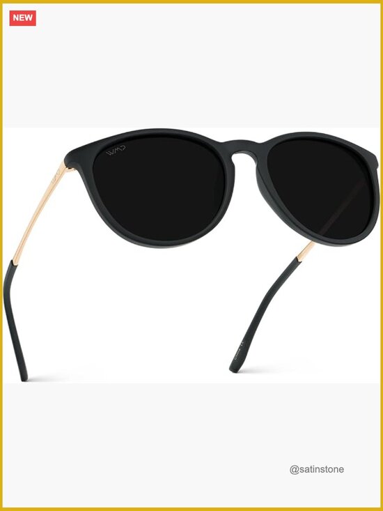 Round Polarized Sunglasses with UV400 Protection and Metal Frame main image 7